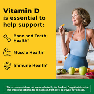 Nature Made Extra Strength Vitamin D3 5000 IU (125 mcg) Softgels — supplement pack, view 3