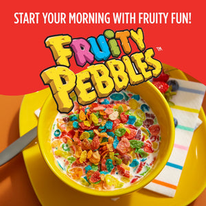 Post Fruity PEBBLES Breakfast Cereal, Gluten Free, Crunchy, Mega Size, 27.5 oz — grocery product, view 5