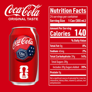 Coca-Cola Soda Pop Cans, 12 fl oz, 24 Pack — coffee and drinks product, view 6