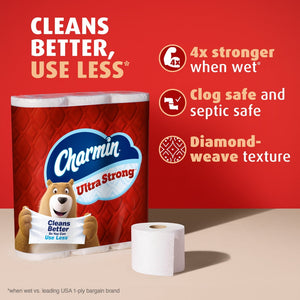 Charmin Ultra Strong Toilet Paper 30 Mega Rolls, 220 Sheets Per Roll — health and personal care product, view 8