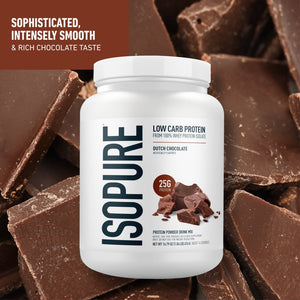 Isopure Low Carb 100% Whey Protein Isolate Chocolate Protein Powder, 25g, 14 Servings — sports nutrition product, view 3
