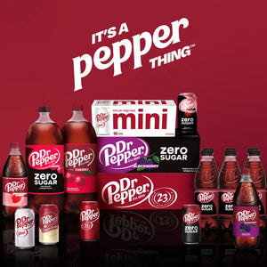 Dr Pepper Cherry Soda Pop, 12 fl oz, 12 Pack Cans — coffee and drinks product, view 3