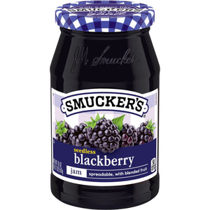 (2 pack) Smucker’s Seedless Blackberry Jam, 18 oz Jar — grocery product, view 2