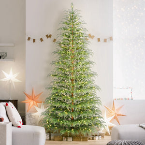 My Texas House 9' Pre-Lit Cypress Green Artificial Christmas Tree with 600 Warm White Twinkle LED - image 2 of 6