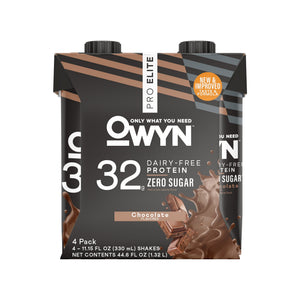 (3 pack) OWYN 32g Pro Elite Chocolate Flavored Protein Shake - 11.15 fl oz, 4 Count — sports nutrition product, view 3