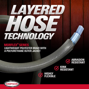 Simpson Powershot 3600 PSI at 2.5 GPM Honda GX200 Triplex Pump Gas Pressure Washer - image 4 of 6