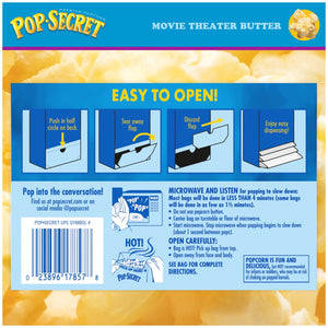 Pop Secret Microwave Popcorn, Movie Theater Butter Flavor, 3 oz Sharing Bags, 18 Ct — grocery product, view 7