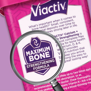 Viactiv Calcium + Vitamin D3 Supplement Soft Chews, Milk Chocolate, Calcium for Bone Health — supplement pack, view 8