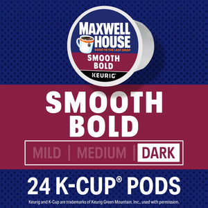 Maxwell House Smooth Bold Roast Coffee K-Cup Pods, 24 ct Box — coffee and drinks product, view 2
