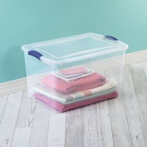 (2 pack) Sterilite 66 Quart Large Latching Storage Bin — home and garden product, view 6