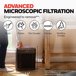 Honeywell 900 Sq ft HEPA Air Purifier for Home - image 2 of 6