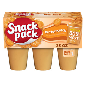 (4 pack) Snack Pack Super Size Butterscotch Pudding, 5.5 oz Pudding Cups, 6 Count — grocery product, view 2