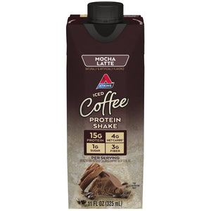 Atkins Protein Shake, Mocha Latte, Keto Friendly, Gluten Free, 4 Ct (Ready to Drink) — sports nutrition product, view 2