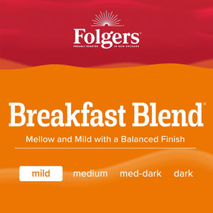 Folgers Breakfast Blend, Mild Roast Coffee, Keurig K Cup Pods, 48 Count Box — coffee and drinks product, view 12