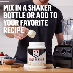 Muscle Milk Genuine Protein Powder, Chocolate, 1.93 Pound, 12 Servings — sports nutrition product, view 6