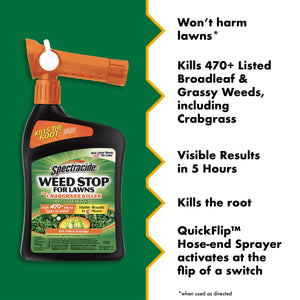 Generic Spectracide Weed Stop for Lawns Plus Crabgrass Killer Concentrate, 32 Ounces — home and garden product, view 2
