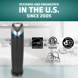 GermGuardian 915 Sq. ft. HEPA Pure Tower Air Purifier with UV-C - image 4 of 6