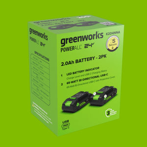 Greenworks PowerAll 24V Battery 2-Pack - image 5 of 6