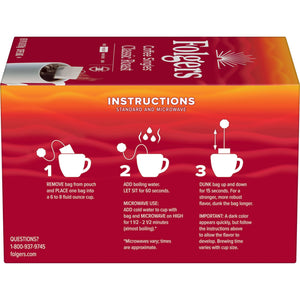 Folgers Coffee Singles Classic Roast Coffee Bags, 38 Count — coffee and drinks product, view 2