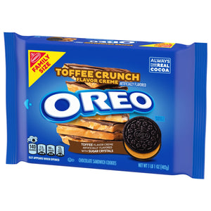 (3 pack) OREO Toffee Crunch Creme with Sugar Crystals Chocolate Sandwich Cookies, Family Size — grocery product, view 11