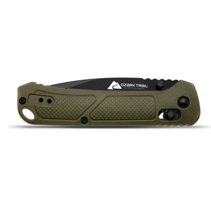 Ozark Trail 7.5 inch Folding Knife,D2 Blade,Ball Bearing,OD Green Handle — sports and outdoor product, view 2