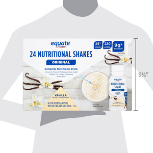 Equate Original Meal Replacement Nutritional Shakes, Vanilla, 8 fl oz, 24 Count — sports nutrition product, view 2
