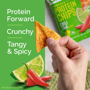 Quest Tortilla Style Protein Chips, Chili Lime, 1.1oz - 4 Count Bags — sports nutrition product, view 6