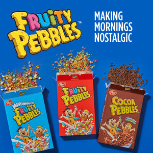 Post Fruity PEBBLES Breakfast Cereal, Gluten Free, Crunchy, Mega Size, 27.5 oz — grocery product, view 3