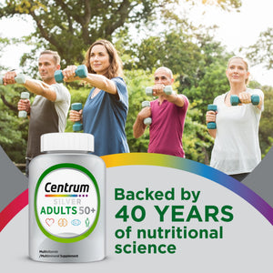 Centrum Silver Adults 50 Plus Multivitamin With Vitamin C, D & E, 125 Count — supplement pack, view 5