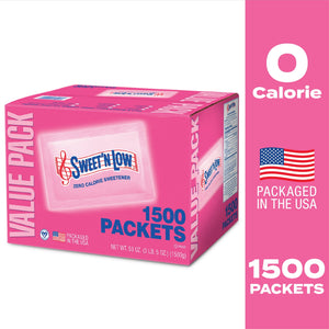 Sweet'N Low Zero Calorie Sweetener, Sugar Substitute Packets, 53 oz, 1500 Count — grocery product, view 5