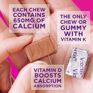 Viactiv Calcium + Vitamin D3 Supplement Soft Chews, Milk Chocolate, Calcium for Bone Health — supplement pack, view 4