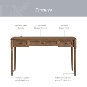 My Texas House Adler Writing Desk - image 3 of 6