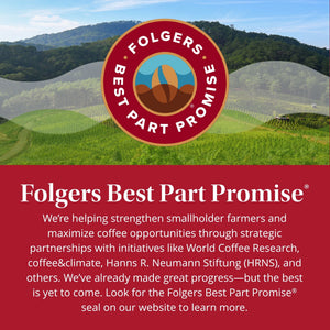 Folgers Breakfast Blend Ground Coffee, Mild Roast, 22.6 oz Canister — coffee and drinks product, view 6