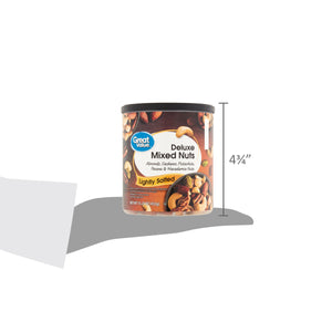 Great Value Lightly Salted, Deluxe Mixed Nuts, 15.25 oz — grocery product, view 6