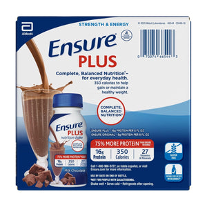 Ensure Plus Meal Replacement Nutrition Shake, Milk Chocolate, 16g Protein, 8 fl oz — sports nutrition product, view 15