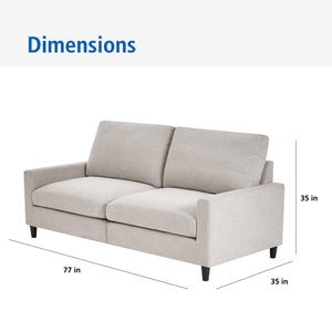 Mainstays 77 in Square Arm Sofa - image 4 of 6