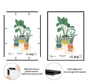 Mainstays – 16x20 Picture Frame – Black Flat Profile Wall Photo Frame — home and garden product, view 3