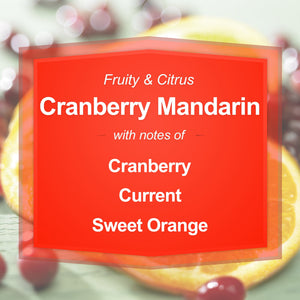 Mainstays Cranberry Mandarin Scented Single-Wick Candle, 20oz Glass Jar — home and garden product, view 4