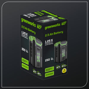 Greenworks 60 Volt 2.5Ah Battery 1807202 - image 3 of 6