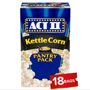 Act II Kettle Corn Microwave Popcorn, 2.75 oz., 18-Count Bags — grocery product