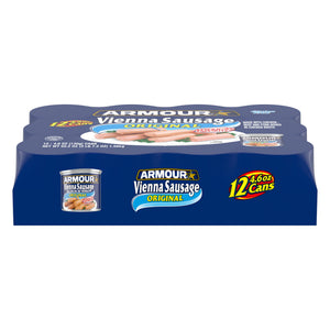 Armour Original Vienna Sausage, Original, 12g Protein Per Serving, 4.6 oz Can (Pack of 12) — grocery product