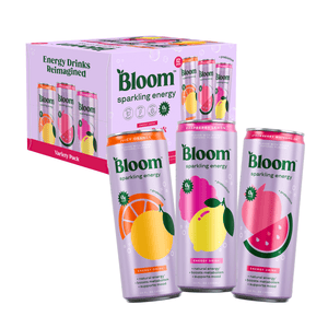 Bloom Nutrition Sparkling Energy Drink, Variety, 12 fl oz Cans, 12 Pack — coffee and drinks product