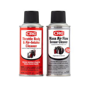 CRC Mass Air Flow & Throttle Body Single-Use Cleaner Twin Pack Kit — automotive product