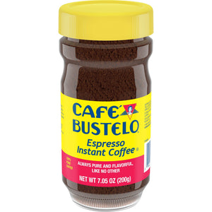 Cafe Bustelo, Espresso Style, Dark Roast Instant Coffee, 7.05 oz Jar — coffee and drinks product