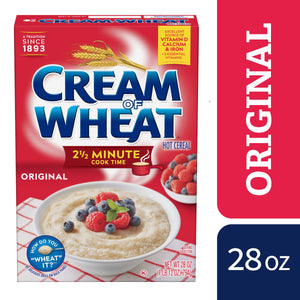 Cream of Wheat 2.5 Minute Hot Cereal, Original Flavor, Kosher, Shelf-Stable, 28 oz Box — grocery product