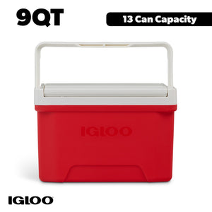 Igloo Small Cooler, 9 Quart Laguna Ice Chest, 13 Can Capacity, Red — sports and outdoor product