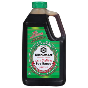 Kikkoman Less Sodium Soy Sauce, 40 oz Bottle — grocery product