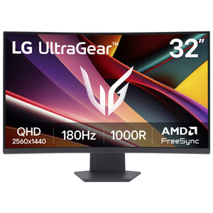 LG 32" UltraGear QHD AMD FreeSync Curved Gaming Monitor