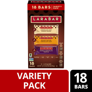 Larabar Fruit and Nut Bars Variety Pack, Gluten Free and Vegan, 28.8 oz, 18 Count — grocery product