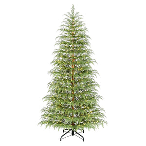 My Texas House 7.5' Pre-Lit Cypress Green Artificial Christmas Tree with 500 Warm White Twinkle LED